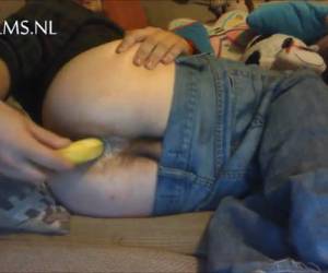 Met een banaan anaal gaan